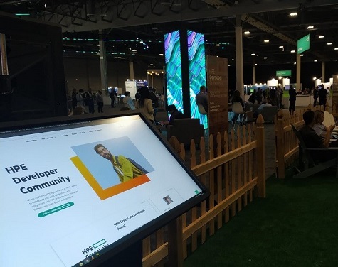 HPE Developer Community portal prominently displayed