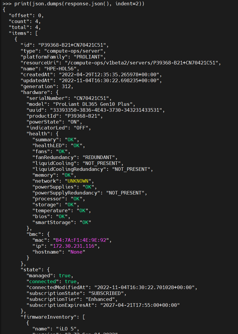 Explore The HPE GreenLake For Compute Ops Management REST API Using ...