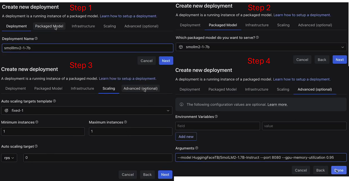 New deployment for AI model