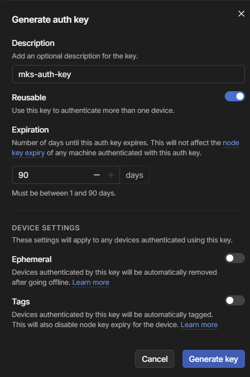 Exposing Grafana service using Tailscale for MKS monitoring in HPE ...