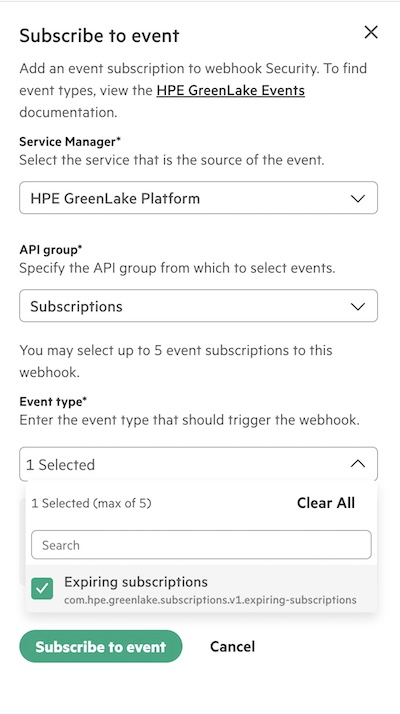 Subscribing to expiring subscriptions